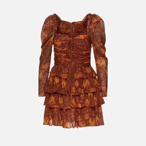 Ulla Johnson Naiya Dress in Ember - Tiered Mini Dress - Size 2 - NWT! - Picture 6 of 11
